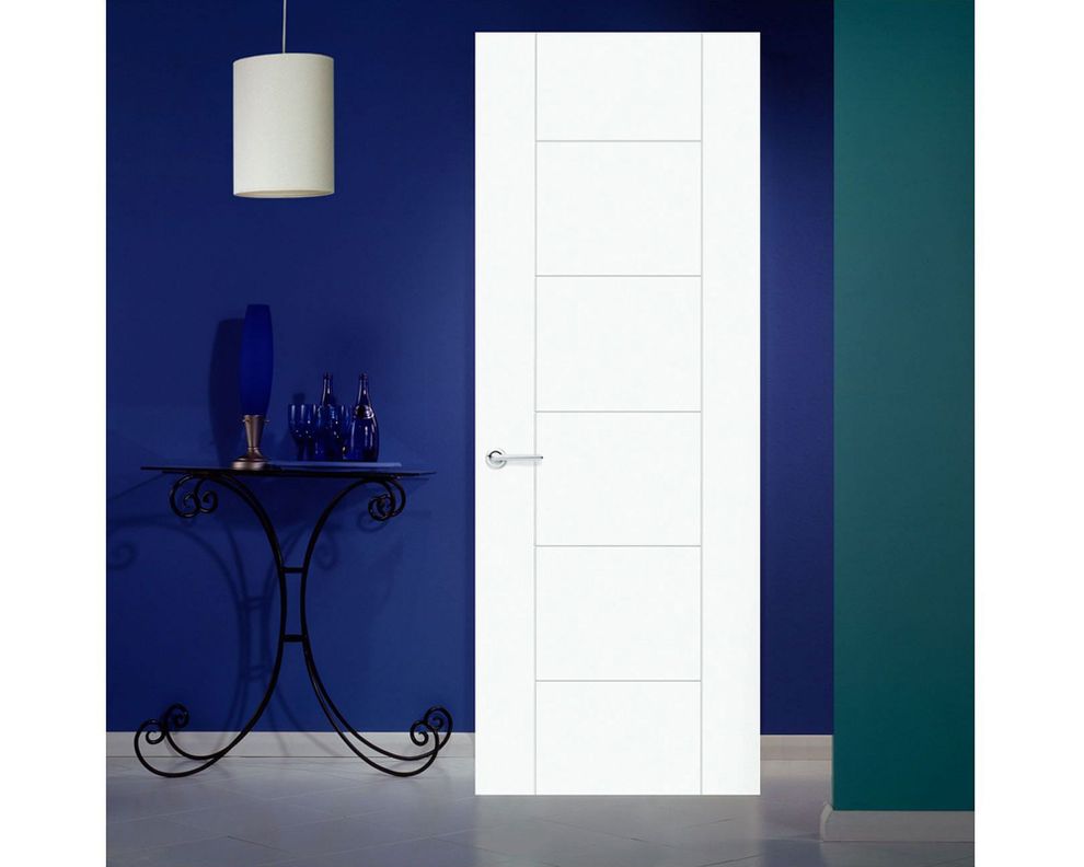 Puerta Interior Amparo 80x200 cm Precolgada derecha con perforación Masonite-0