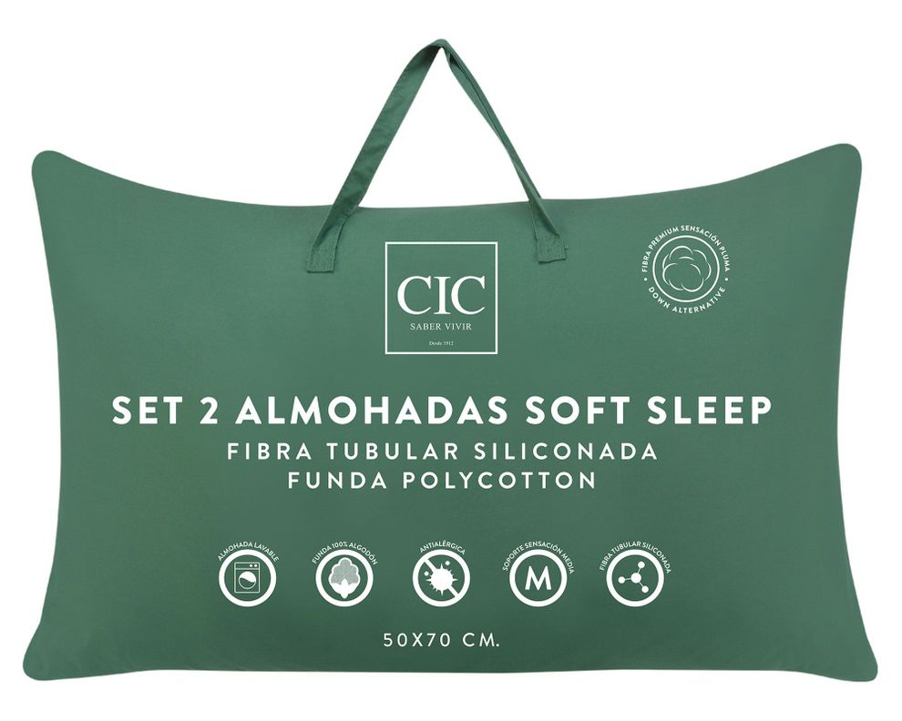 Almohada 50x70 cm Da Soft Sleep blanco 2 unidades Cic.-3