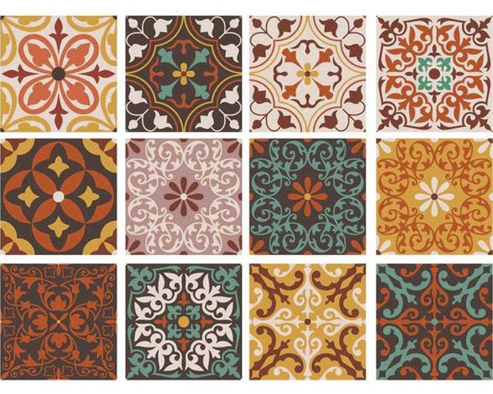 Vinilo adhesivo 15x15 cm Ankara 12 unidades-0