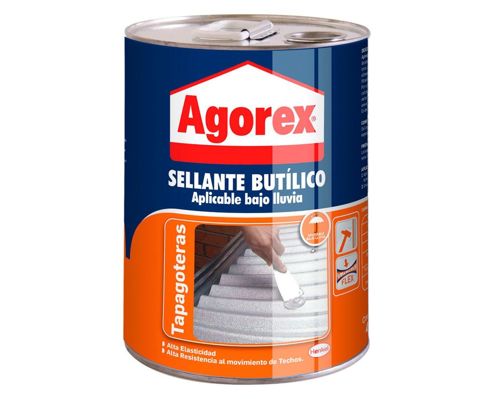 Sellador butílico 4,5 kg Tapagoteras Agorex-0