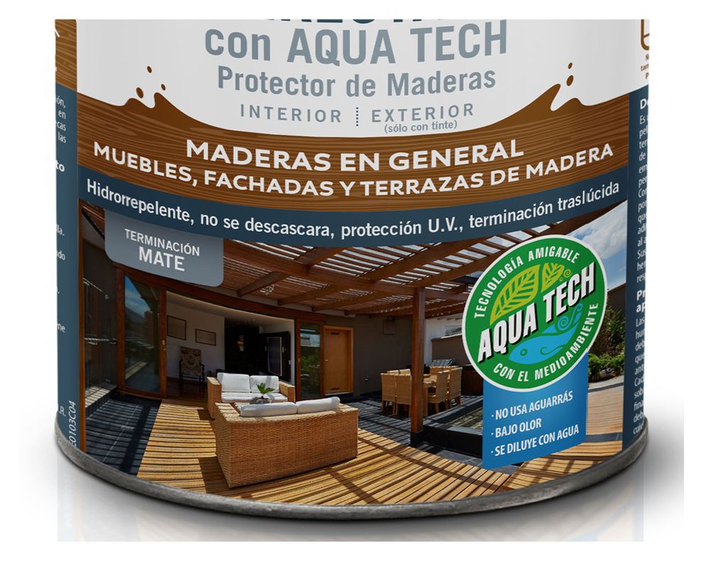 Protector de madera 1/4 galón Cereluxe Aqua Tech natural mate Ceresita-2