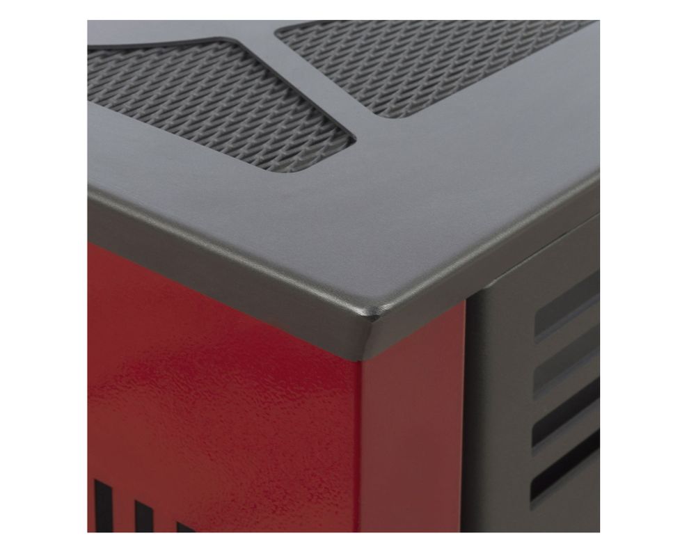 Estufa a pellet Italy 8100 rojo Amesti-1