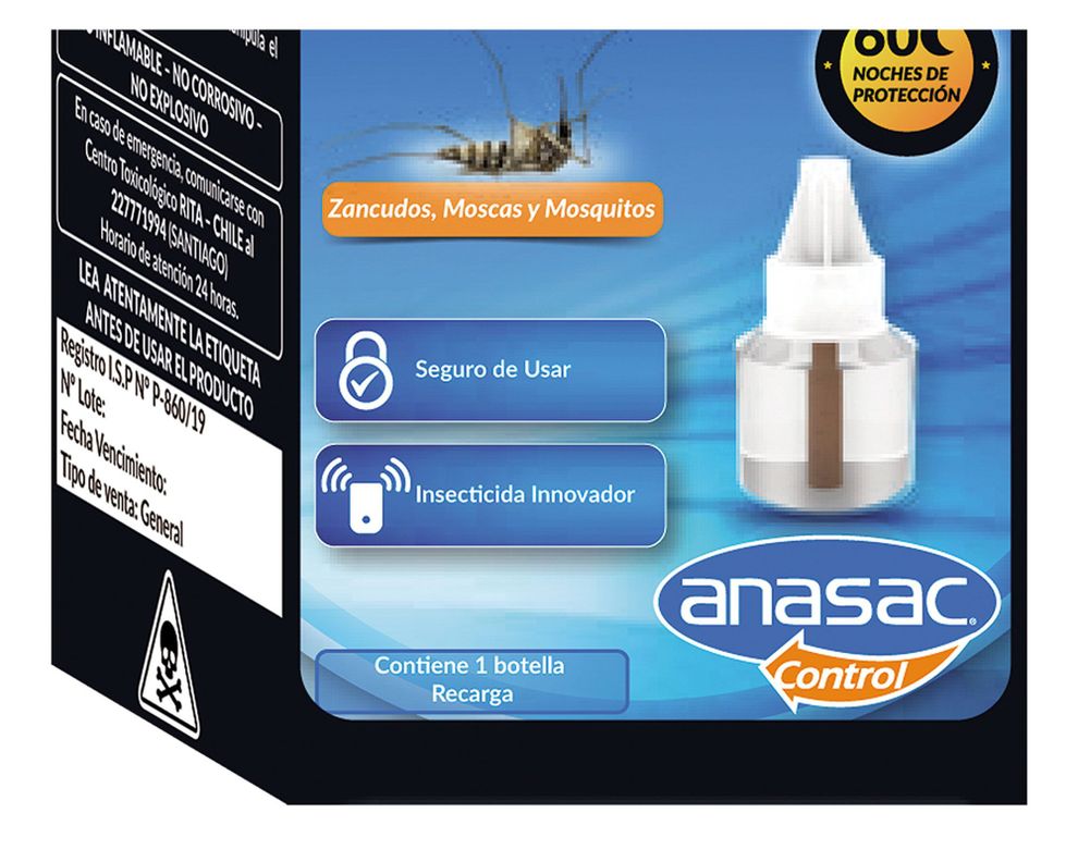 Recarga insecticida líquido Zecto Anasac-2