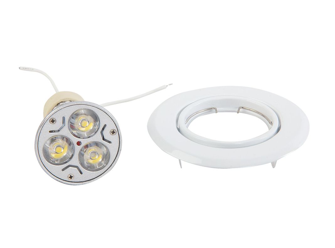 Foco embutido 8,5 cm 1L GU10 blanco Drl-0