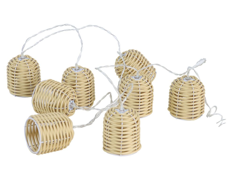 Guirnalda LED rattan 8L-0