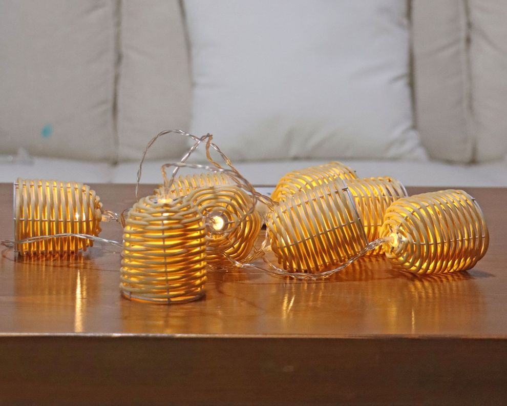 Guirnalda LED rattan 8L-2