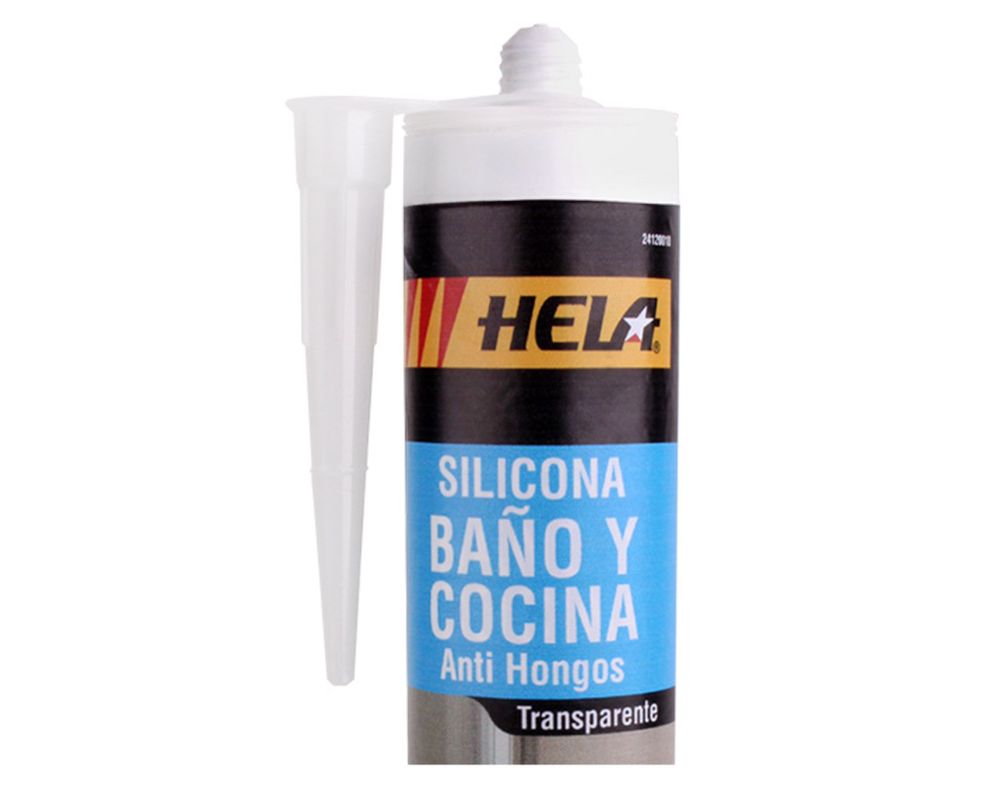 Sellador baño y cocina 280 ml transparente Hela-1