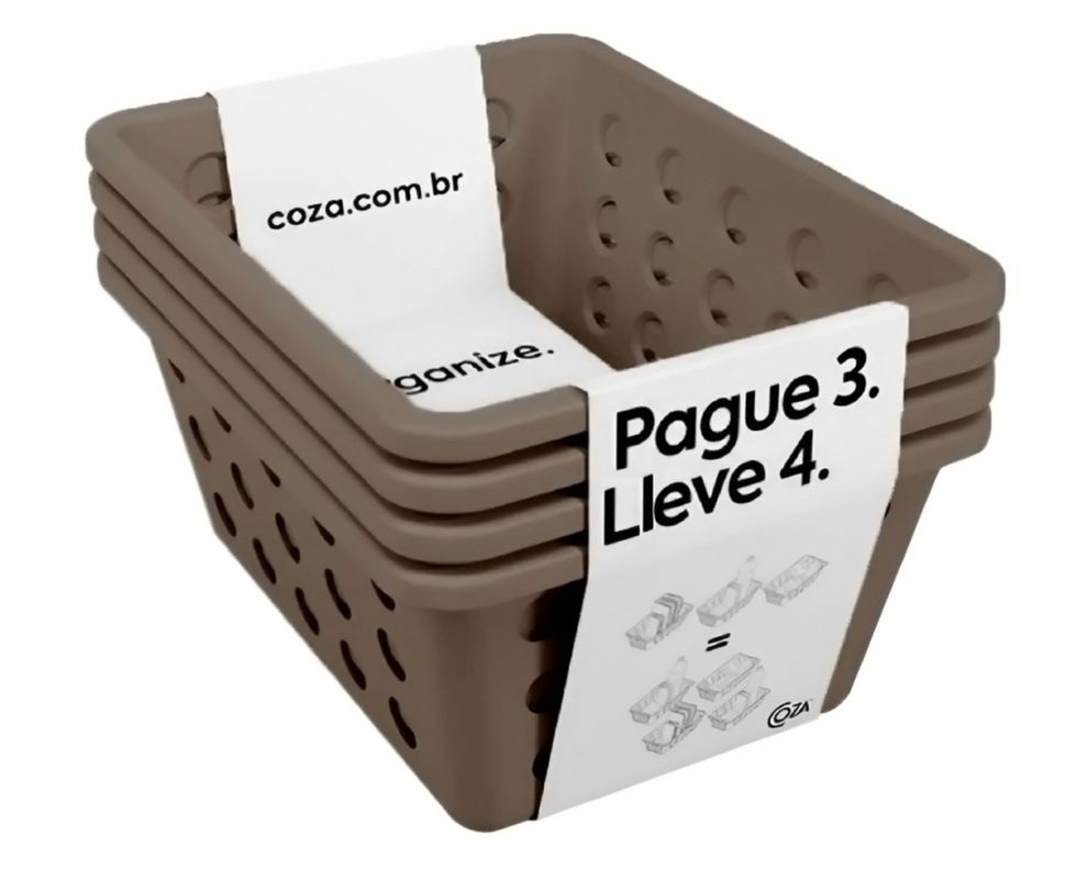 Set 4 canastos mini Lleve 4 pague 3 café-0