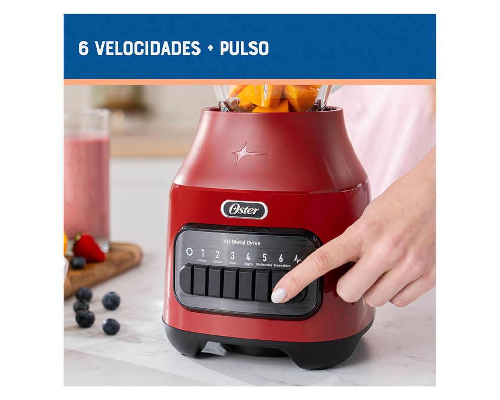 Licuadora 1.5 litros BLSTPEG-RPB-052 rojo-3