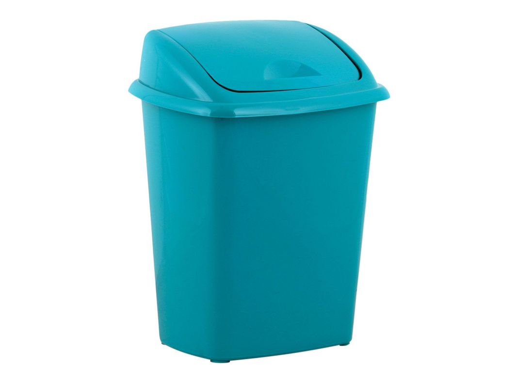 Papelero vaivén 7 litros Deluxe turquesa Innovaplast-1