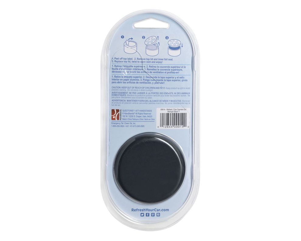 Aromatizante auto 71 gr midnight black Refresh Your Car-2