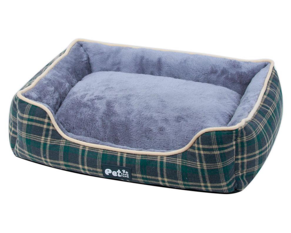 Cama mascota Escocés verde 65x55x16 cm-0