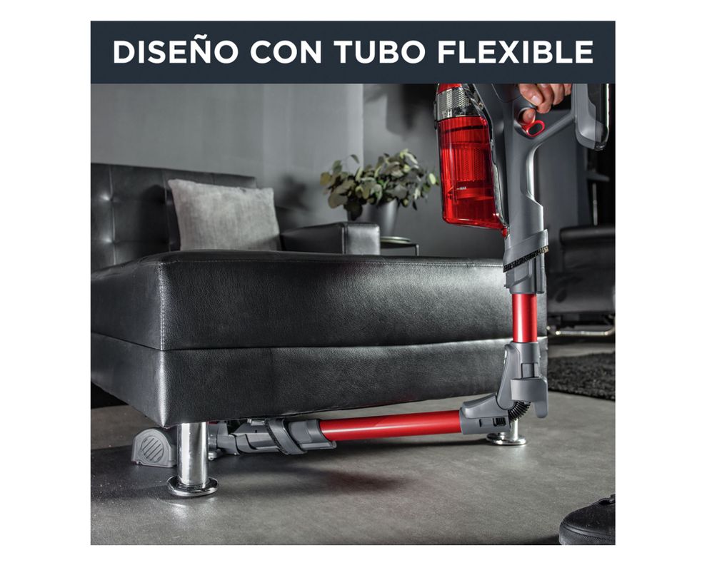 Aspiradora vertical inalámbrica X-Force rojo 130W-4