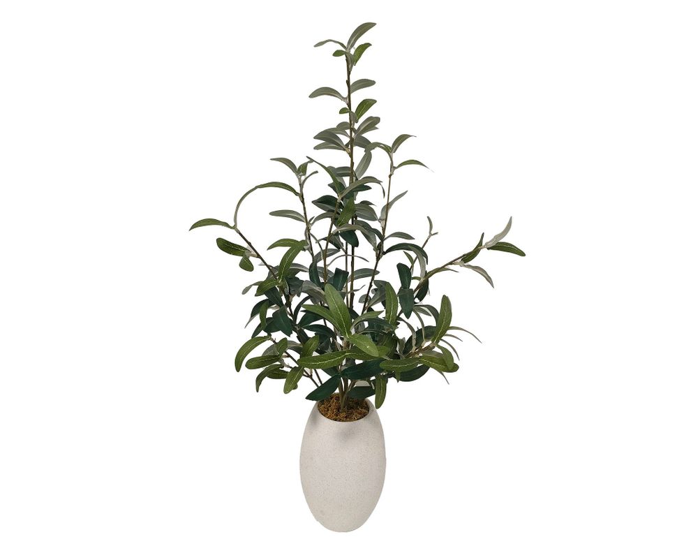 Planta artificial con maceta Oliva-0