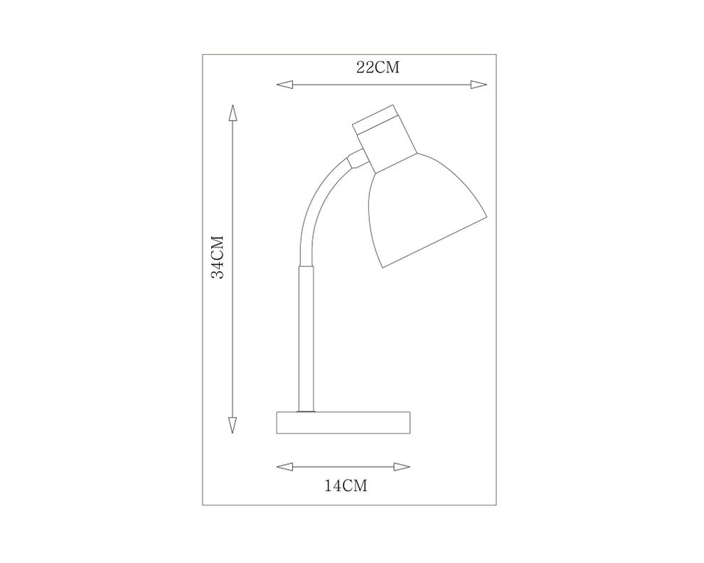 Lámpara sobremesa 1L E14 Imana gris Abitare-3