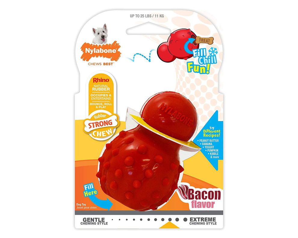 Juguete para perros cono saborizado Nylabone-0