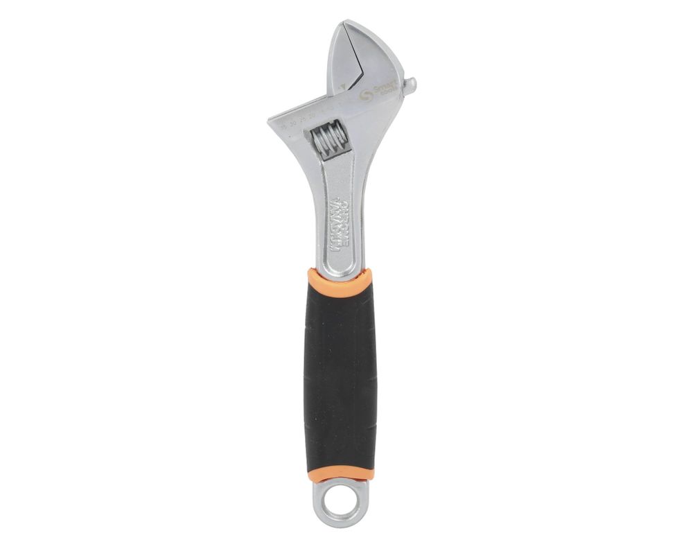 Llave francesa 10'' niquelada Smart Tools.-0