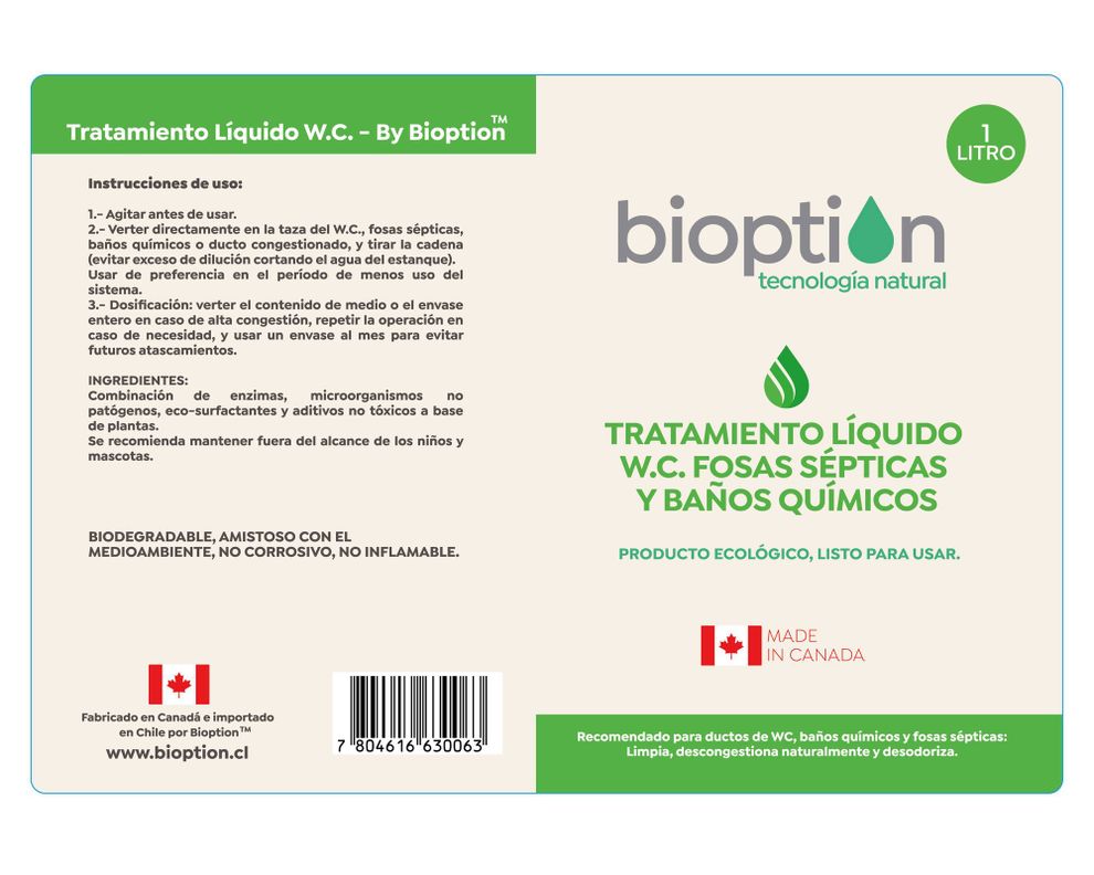Tratamiento biológico líquido ductos WC 1 lt-3