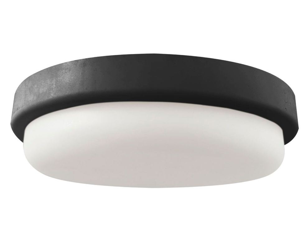 Plafón Led 9W luz cálida Tortuga negro-0