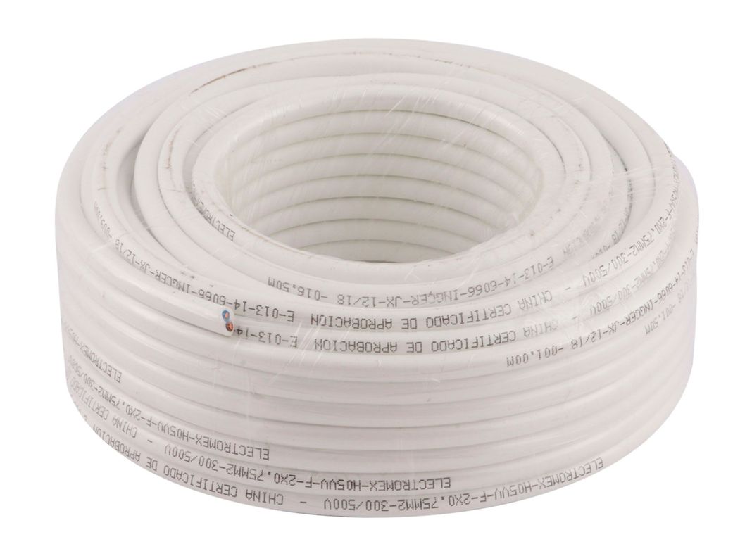 H 05 vv-f 2 x 1,5 mm 2 10 mts blanco Electromex-0