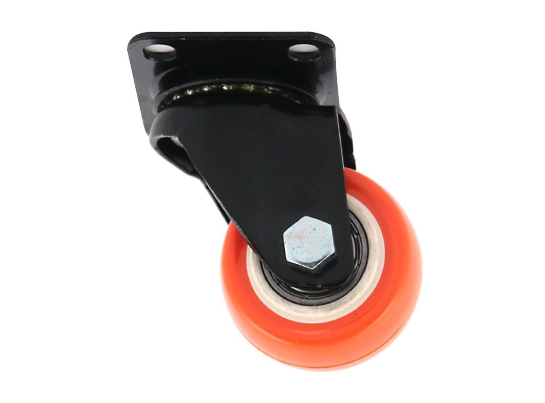 Rueda 40 mm placa naranjo/negro Gevemac-1