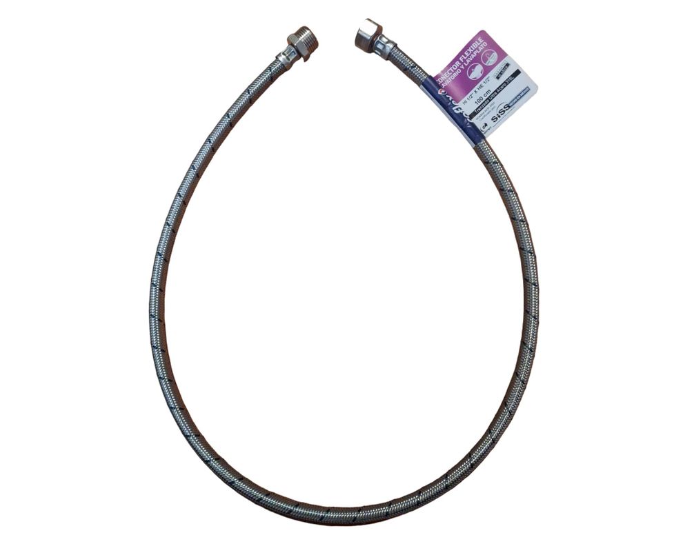 Flexible para agua 1/2" HE x 1/2" HI 100 cm-1