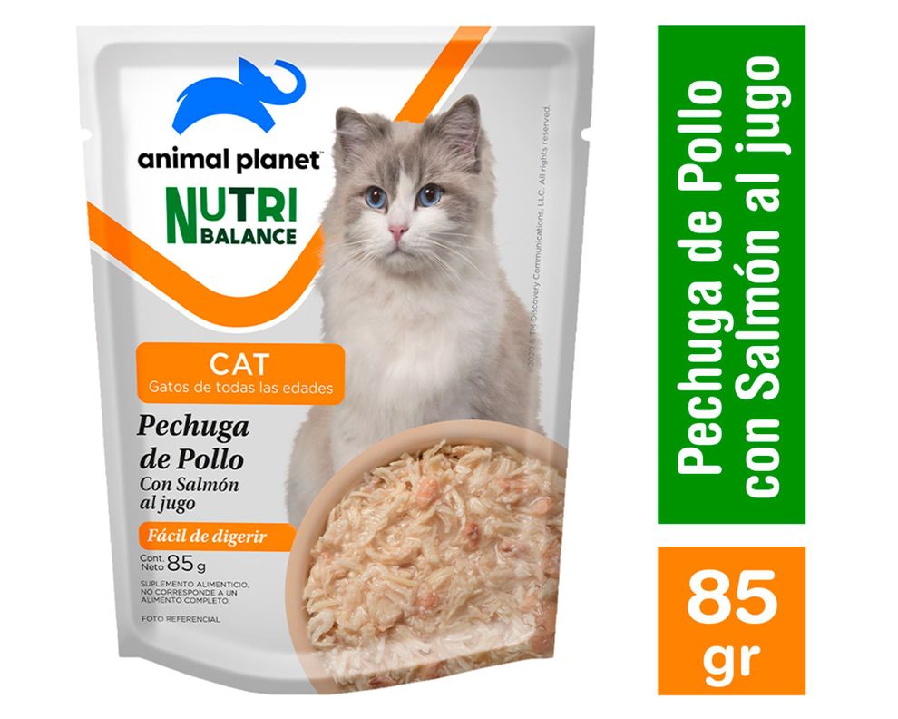 Alimento húmedo gato 85 gr pollo Animal Planet NB.-1