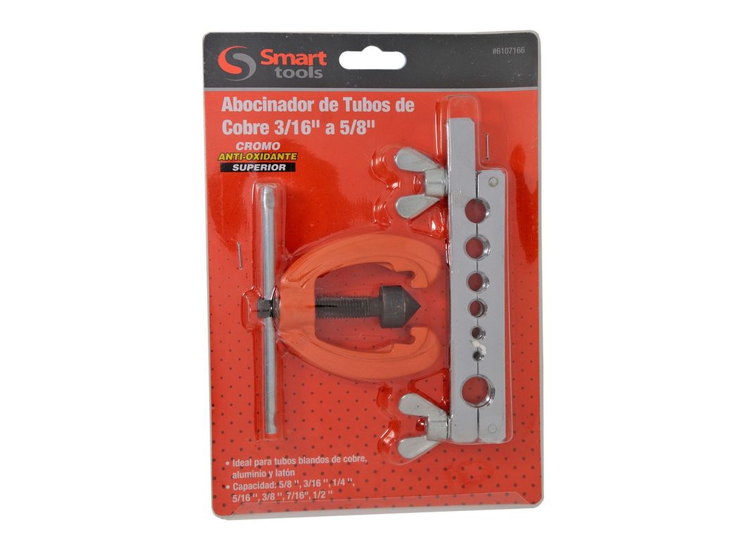 Abocinador tubo cobre 3/16'' - 5/8'' Smart Tools-0