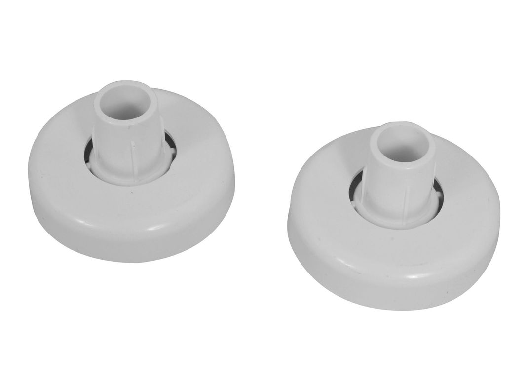Soporte barra redondo blanco x2 unidades Dvp-1