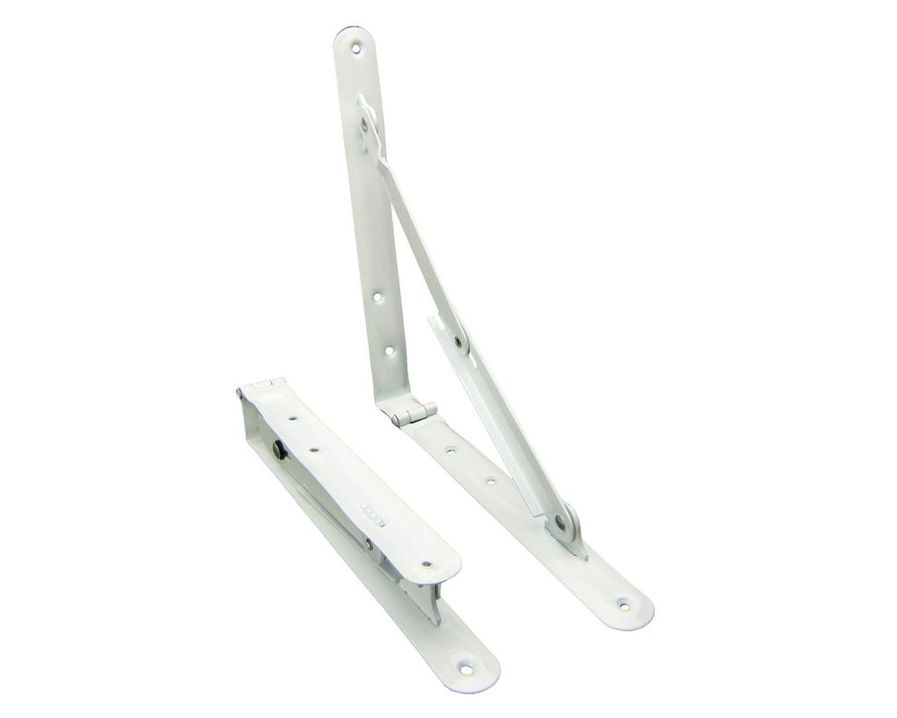 Escuadra plegable blanca 25*25 par Idaf-0