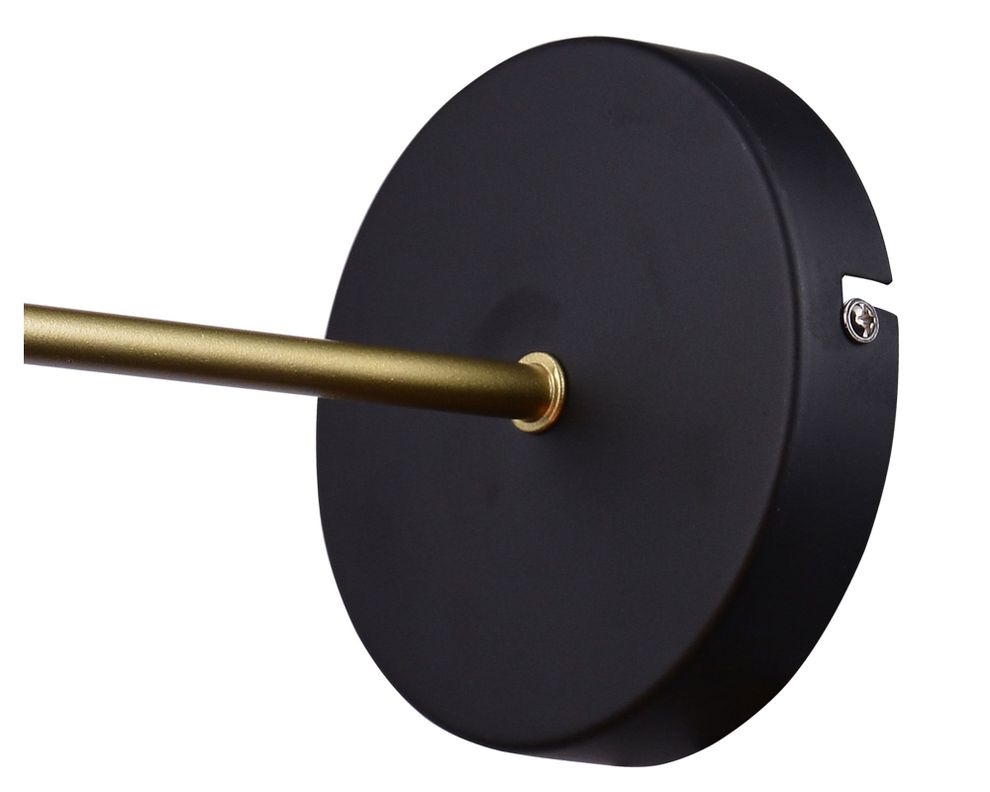 Aplique 1L E27 Aragona negro Abitare-3