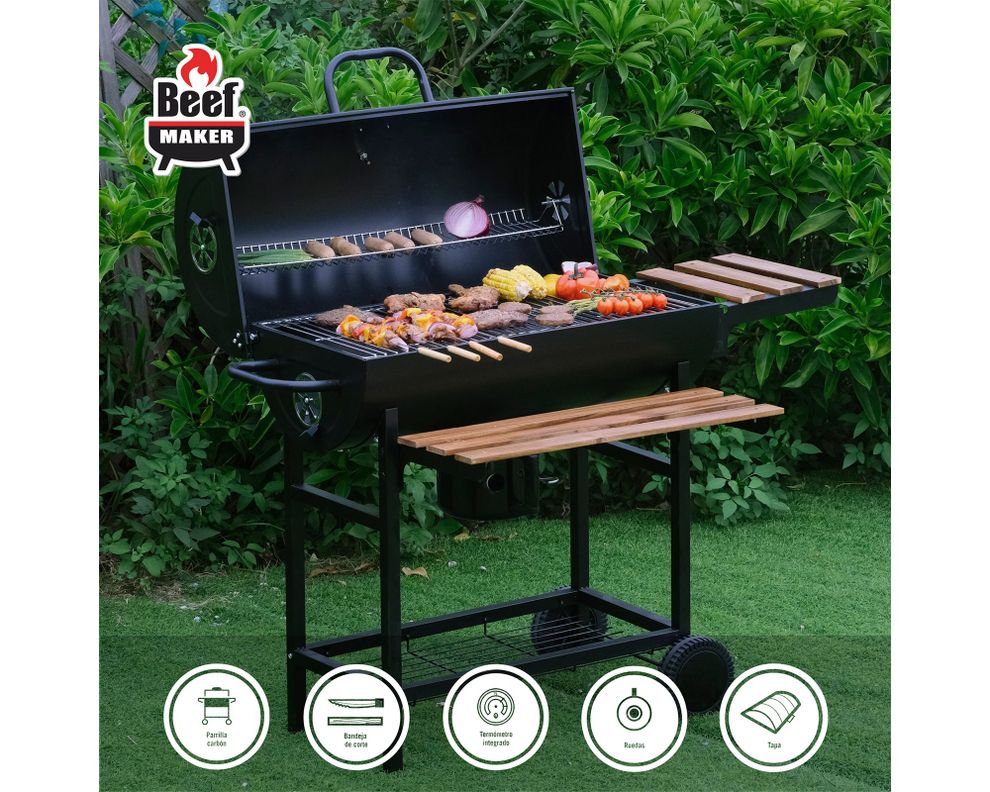 Parrilla a carbón Montana negro-2