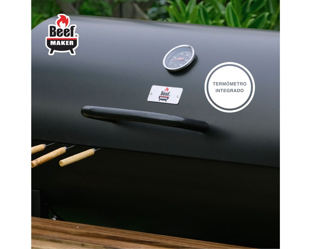 Parrilla a carbón Montana negro-4