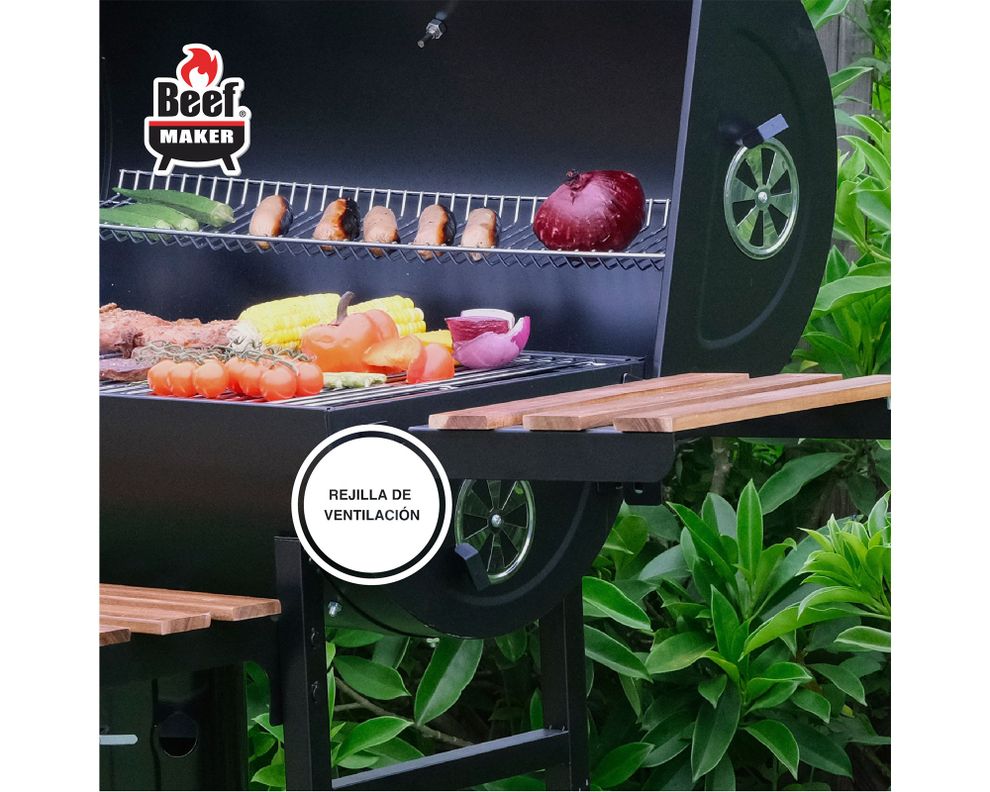 Parrilla a carbón Montana negro-6