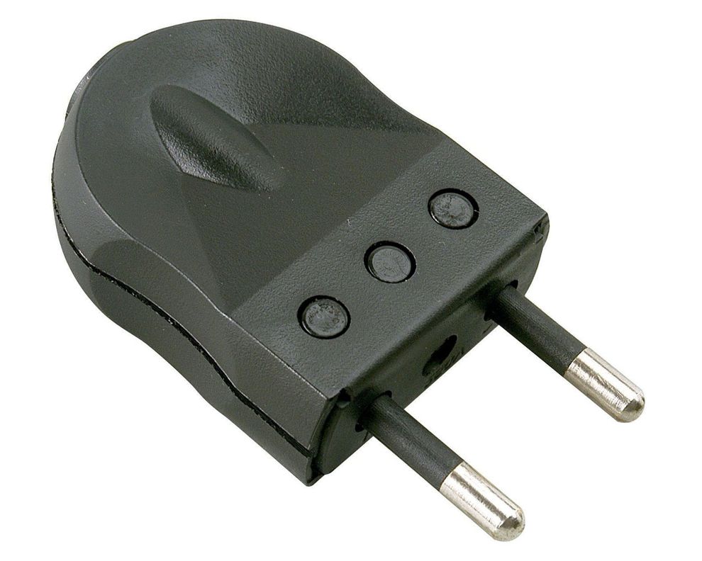 Enchufe macho convertible 2 patas 10 amp Rema-0