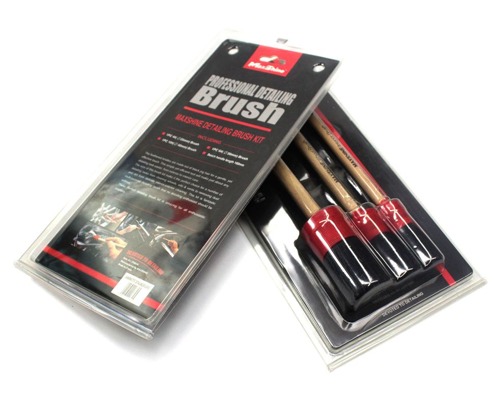 Set de cepillos cerda suave 3 piezas MaxShine-0