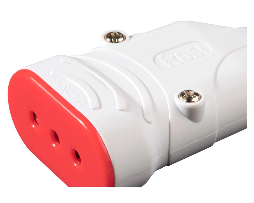 Enchufe hembra volante 10A 2P+T RS78203 blanco Rosi-1