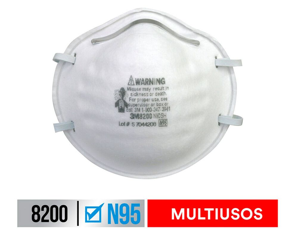 Respirador para partícula 3 unidades 3M-1