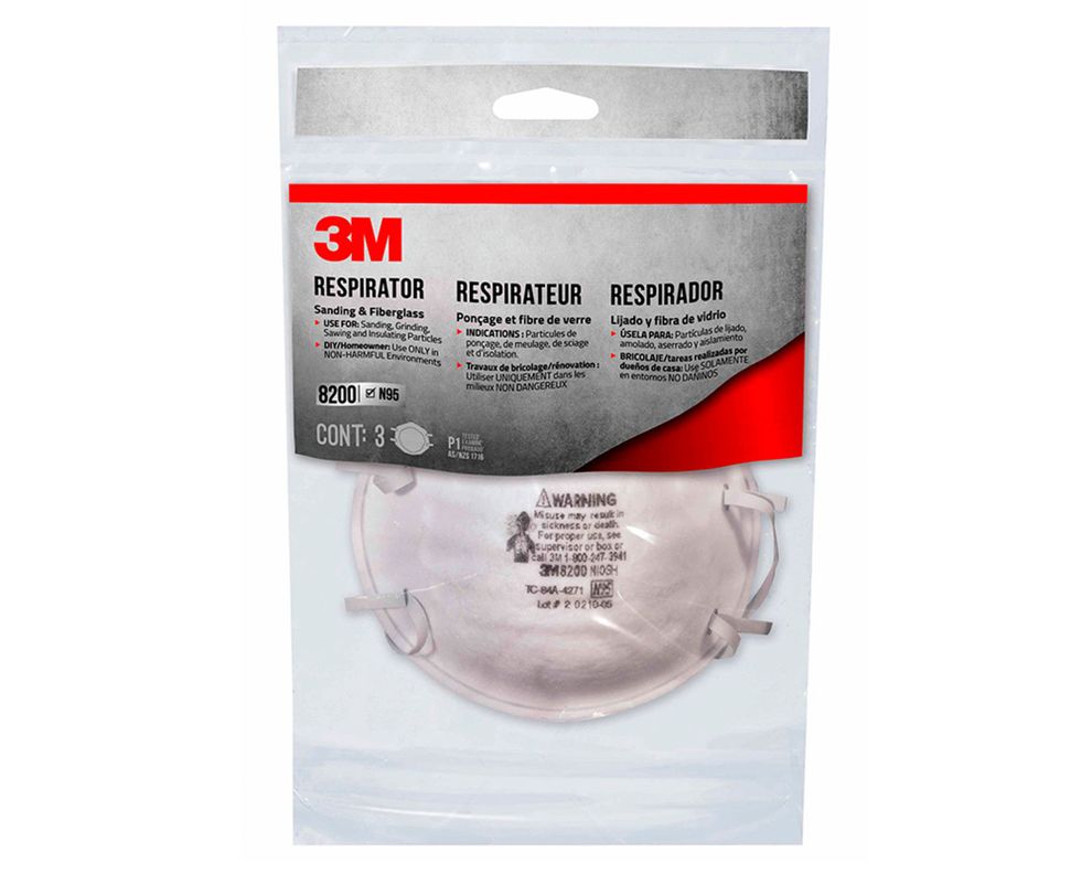 Respirador para partícula 3 unidades 3M-2
