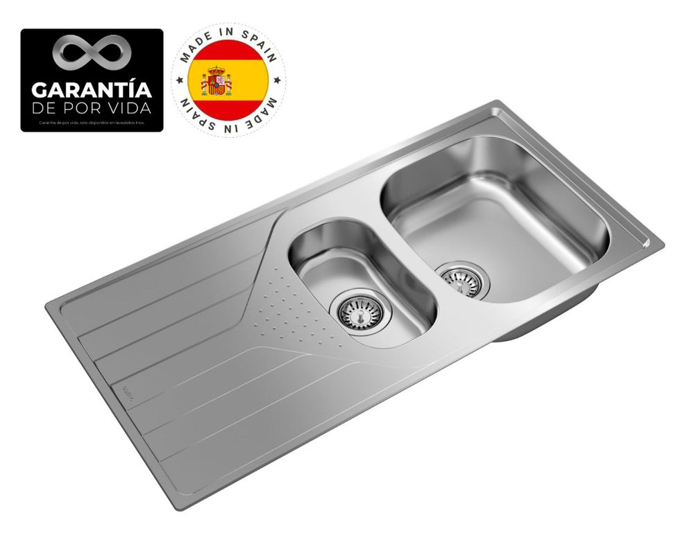 Lavaplatos empotrado 100x50 cm Universe 60 T-XP 1 1/2C 1E Teka-1