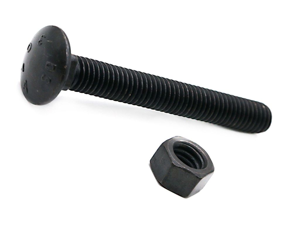 Perno Coche 3/8 x 3'' pavonado con tuerca 2 unidades Imporper-0