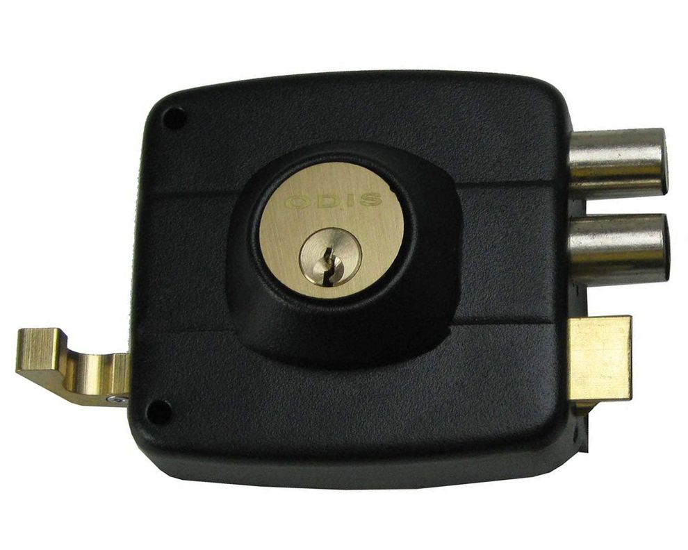 Cerradura sobreponer puertas de 30 mm 323 negro Odis-0