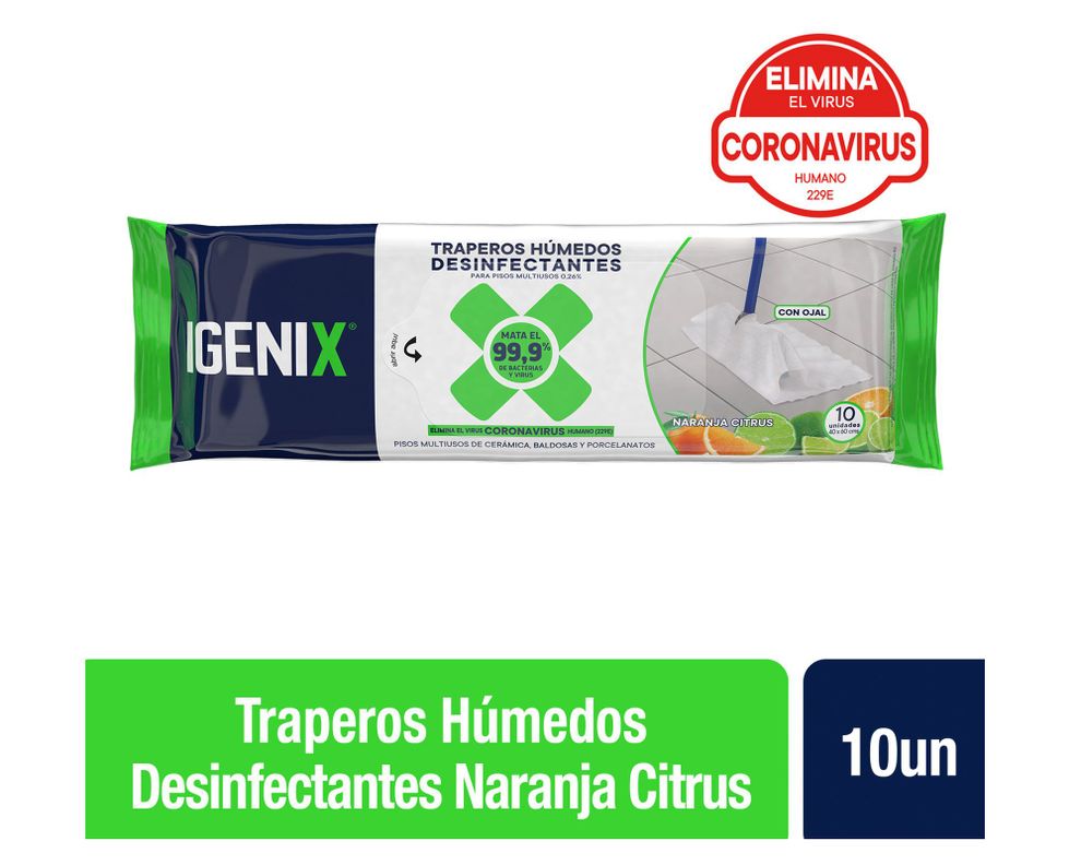 Trapero húmedo desinfectante multiuso Citrus Igenix-0