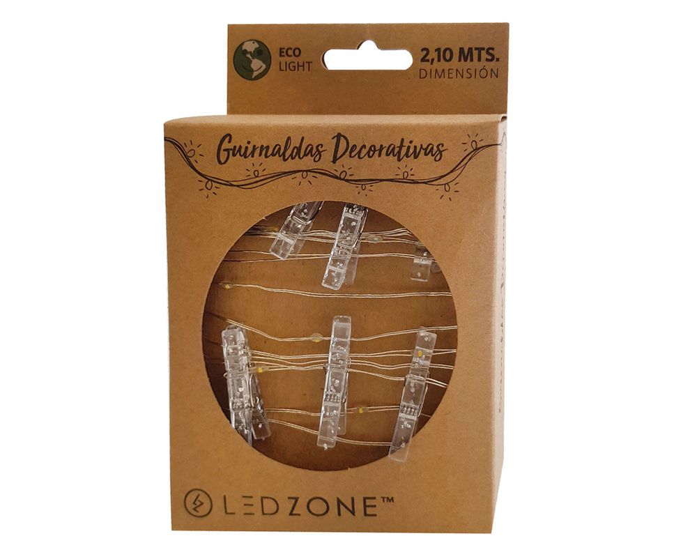 Guirnalda LED 20L clips Ledzone-0