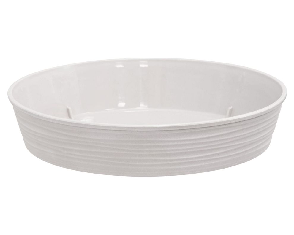 Plato para macetero 30 cm Piedra blanco-1