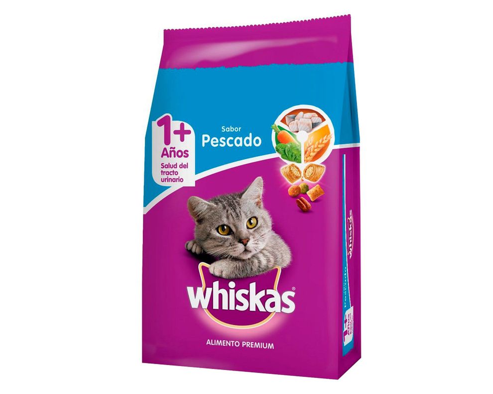Alimento gato 1 kg pescado Whiskas-0