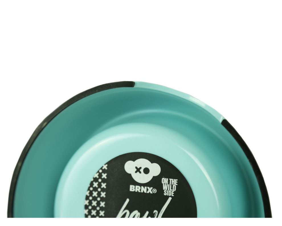 Plato mascota 17 cm celeste BRNX-3
