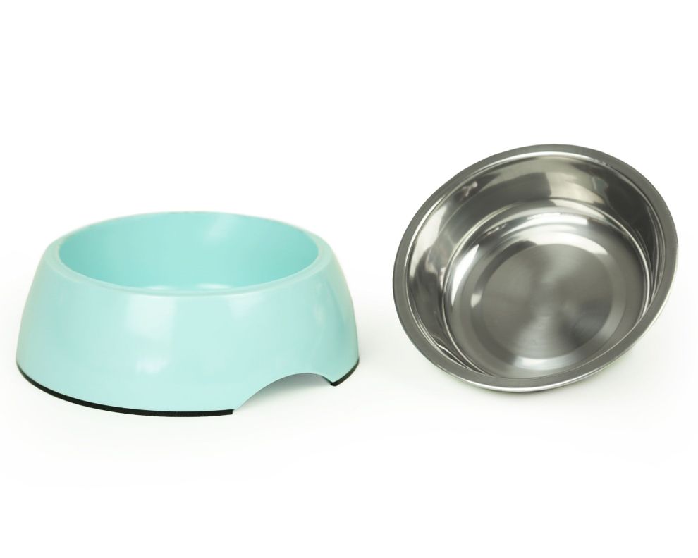 Plato mascota 17 cm celeste BRNX-4