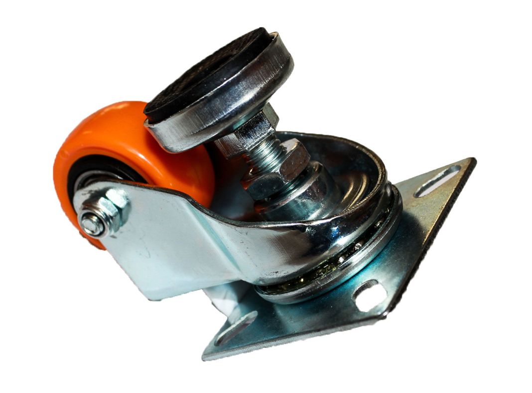 Rueda 40 mm placa naranjo Gevemac-3