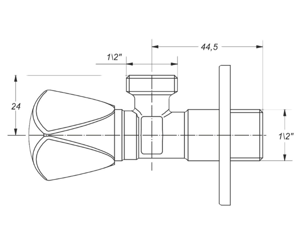 Llave angular 1/2'' HE blanco-1
